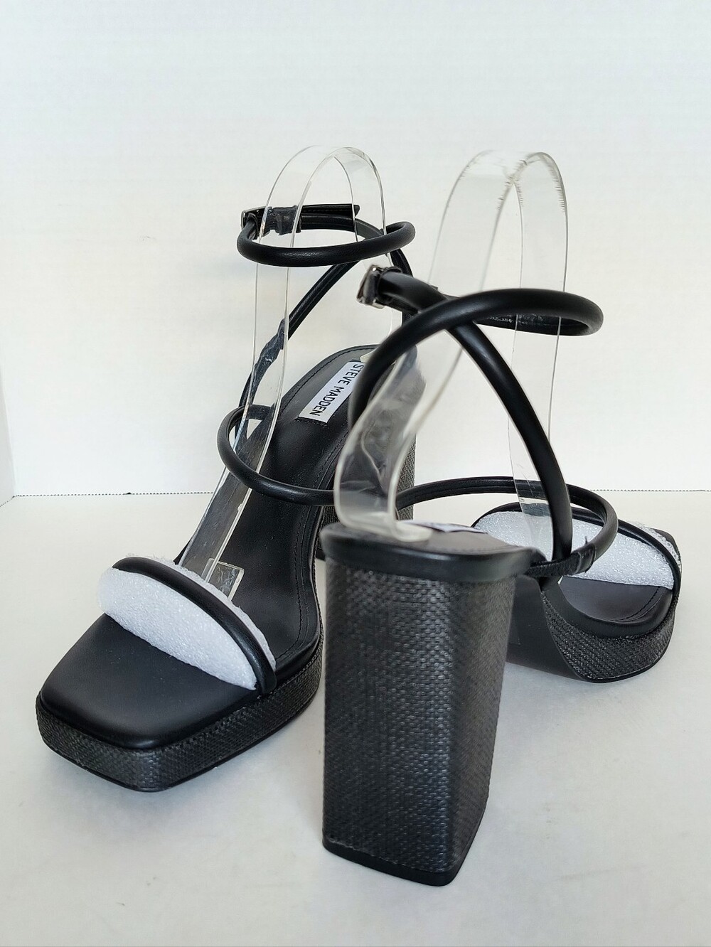 New w/Box Steve Madden Pennie Strappy Ankle Wrap Platform Block Heel  Sandals